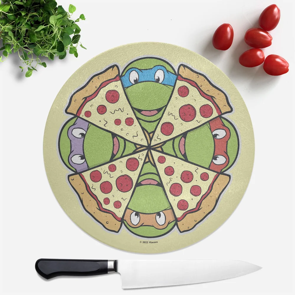 Teenage Mutant Ninja Turtles Turtle Pizza Round Chopping Board Image 1