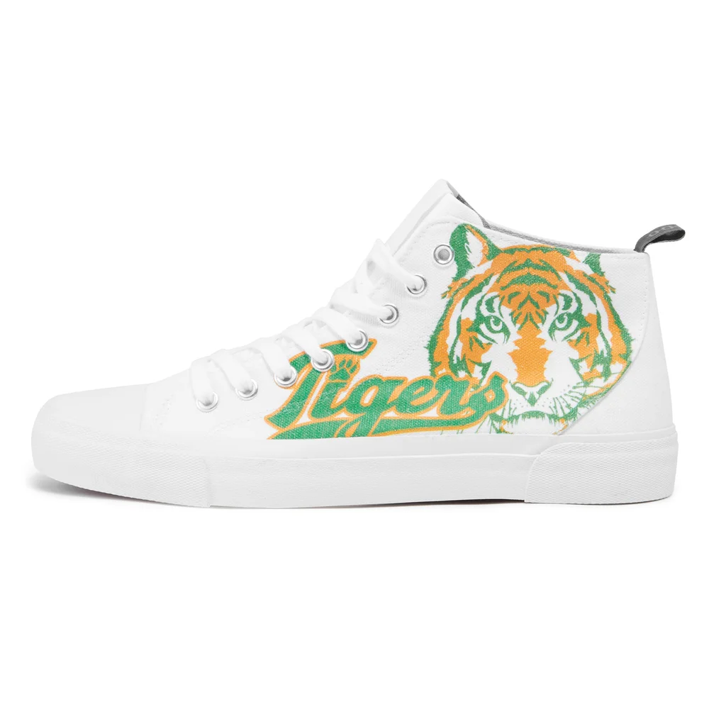 Akedo x Stranger Things Hawkins Tigers High Top - White - UK 3 / EU 35.5 / US Men's 3.5 / Women's 5 Image 1