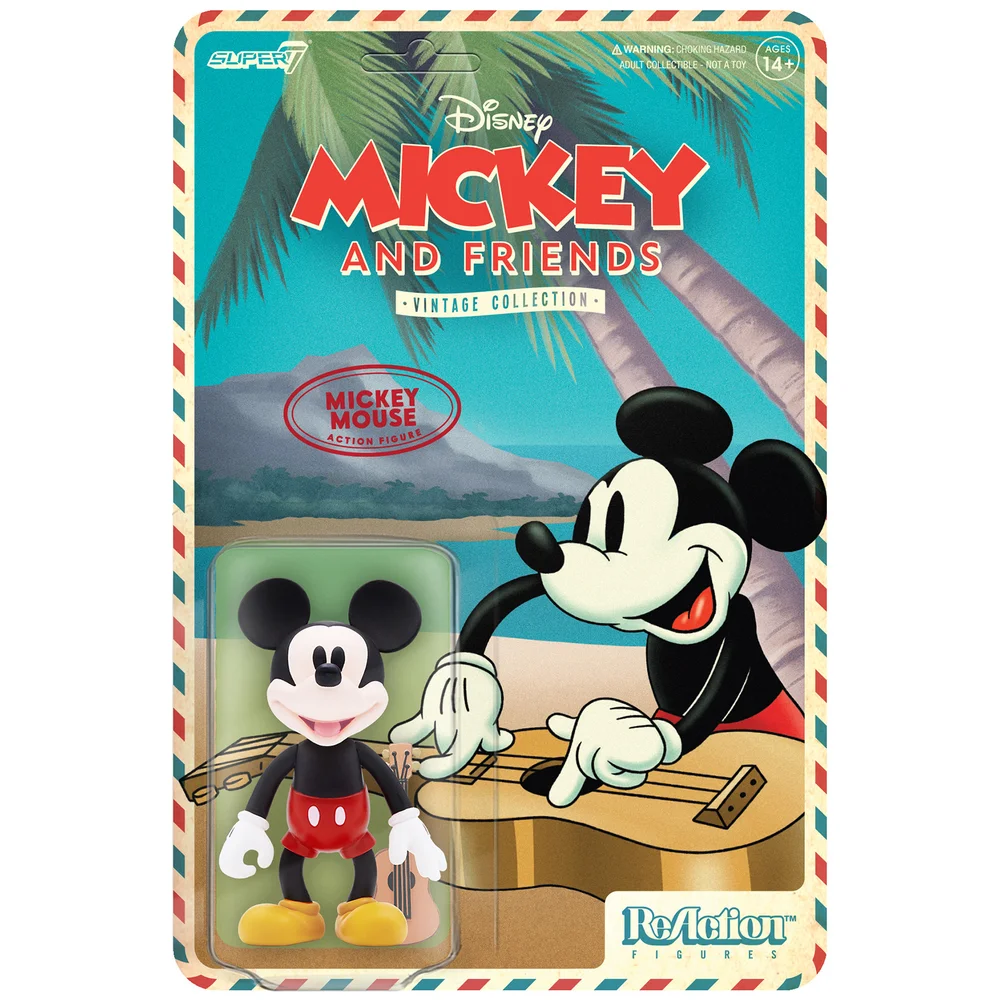Super7 Disney Reaction Figure - Mickey Mouse ( Hawaiian Holiday) Image 1