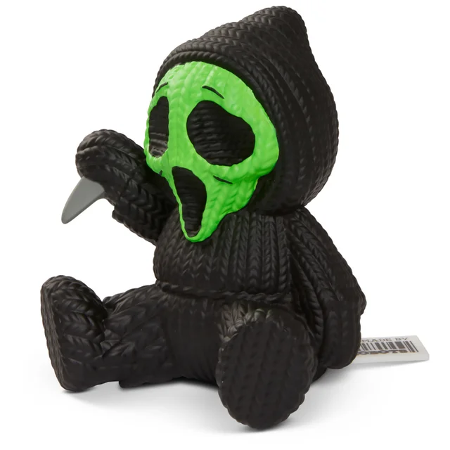 Handmade by Robotos Horror Scream Ghost Face Fluorescent Green Variant Vinyl Figure Knit Series 018
