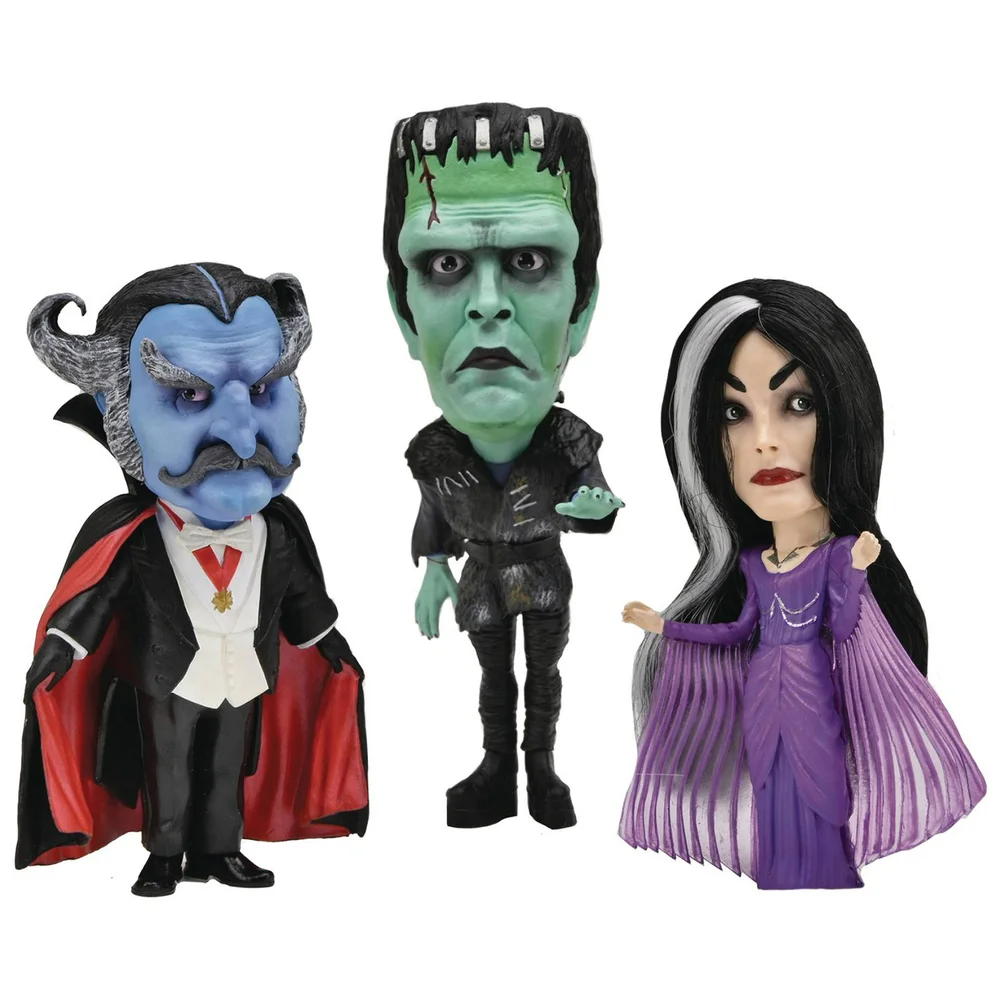 NECA Rob Zombies Munsters Little Big Head Figures 3-Pack Image 1