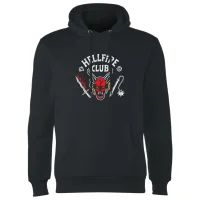 Stranger Things Hellfire Club Vintage Hoodie - Black