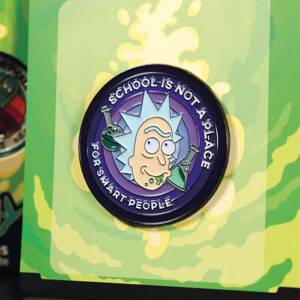 Dust! Rick & Morty Limited Edition Pin Badge Image 1