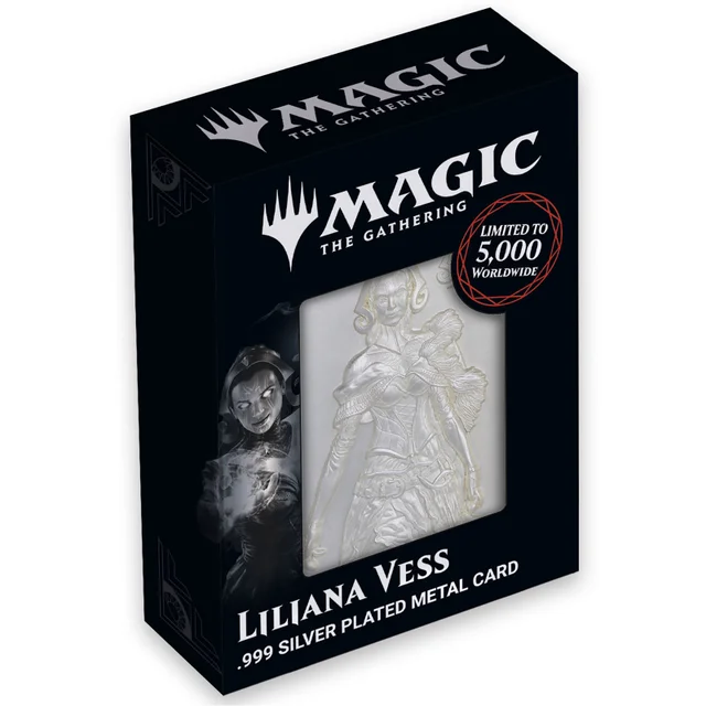 Magic the Gathering Limited Edition .999 Silver Plated Liliana Metal Collectible by Fanattik