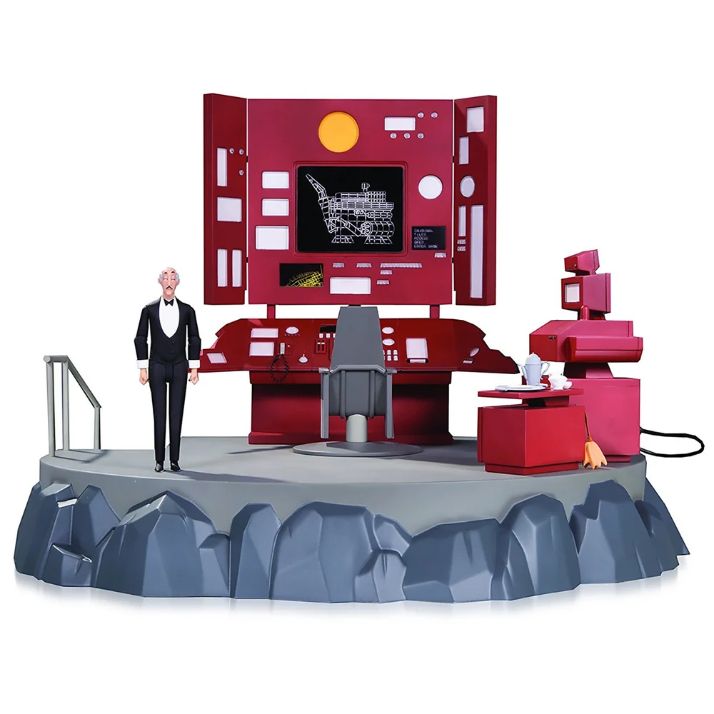 Batman Animated - DC 6 Inch Action Figure: Box Set - Batcave & Bat-Computer (With Alfred / The Animated Series Version) Image 1