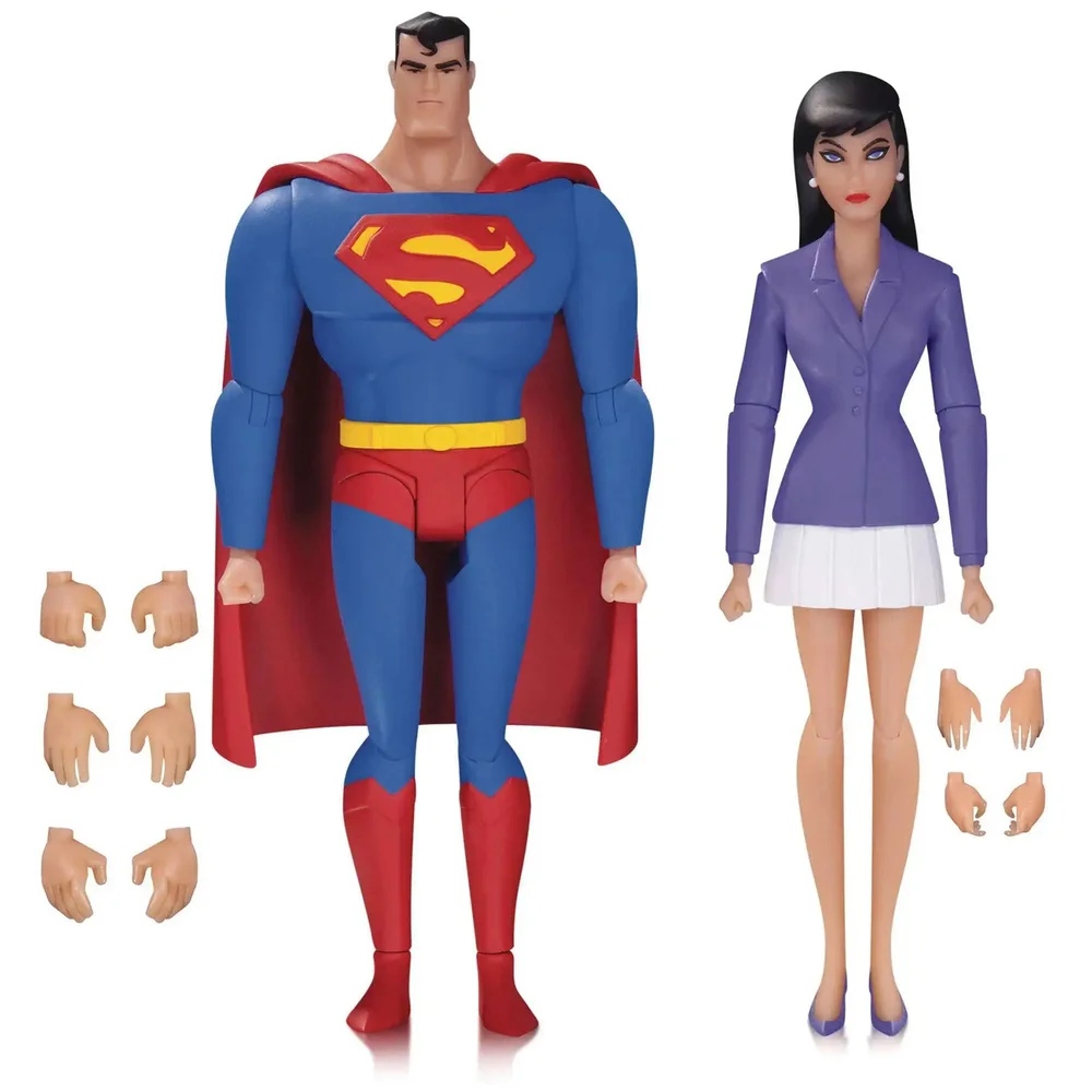 Superman Animated - DC 6 Inch Action Figure: Box Set - Superman & Lois Lane 2-Pack Image 1