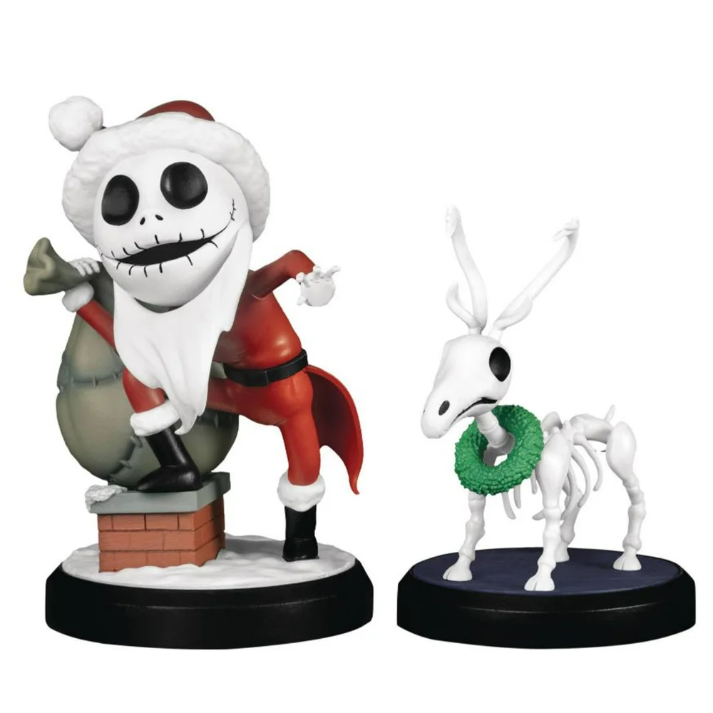 Beast Kingdom The Nightmare Before Christmas Santa Jack and Skeleton Reindeer PX Mini Egg Attack Figures Image 1