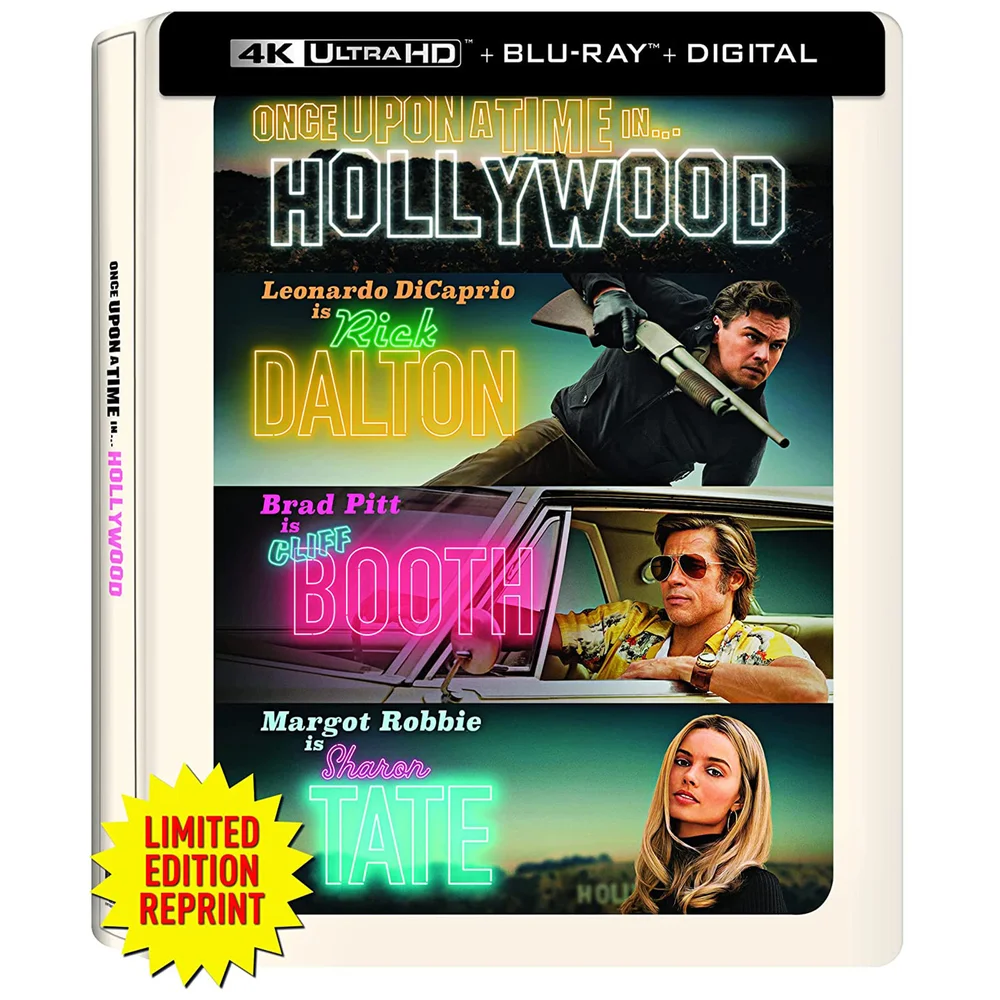 Once Upon A Time In Hollywood Limited Edition 4K Ultra HD Steelbook (Includes Blu-ray + Digital) Image 1