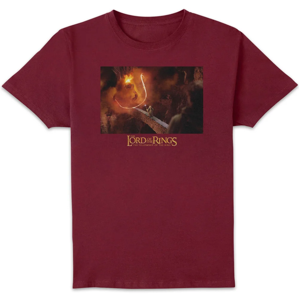 Lord Of The Rings You Shall Not Pass Men's T-Shirt - Burgundy - M Image 1