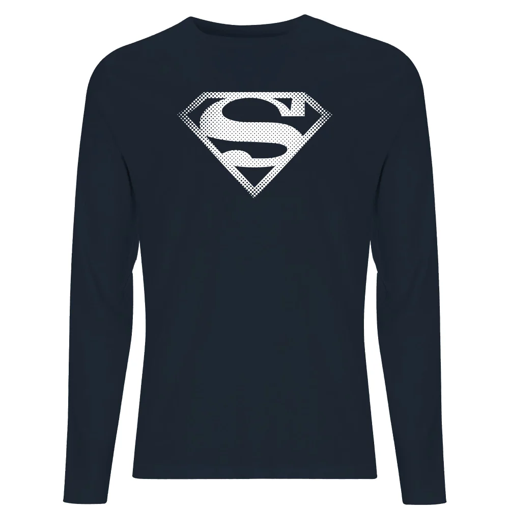 DC Originals Superman Spot Logo Men's Long Sleeve T-Shirt - Navy - XL Image 1