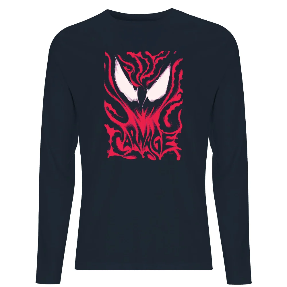 Venom Carnage Men's Long Sleeve T-Shirt - Navy - S - Navy Image 1