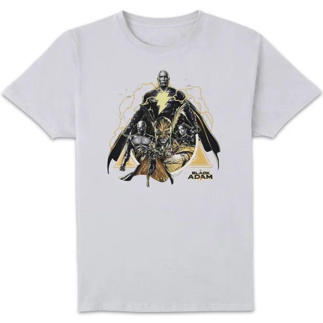 DC Black Adam Characters Unisex T-Shirt - White