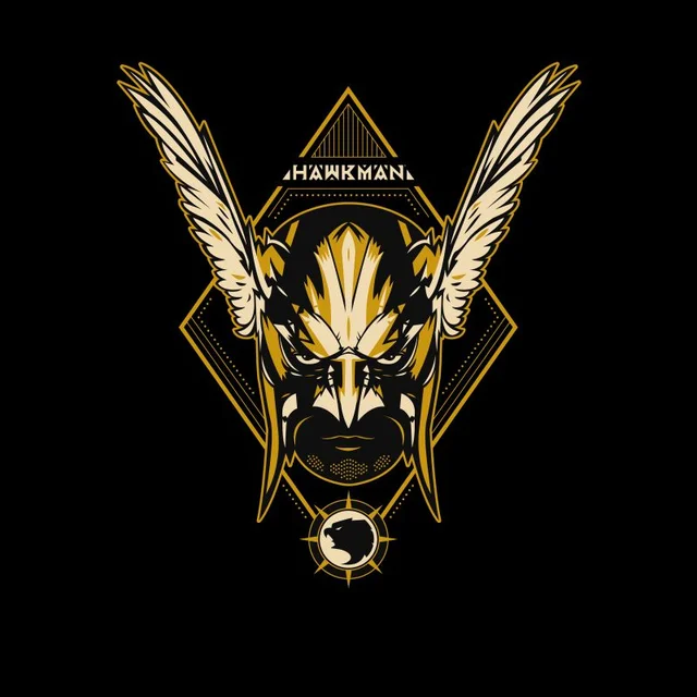 DC Black Adam Hawkman Unisex T-Shirt - Black