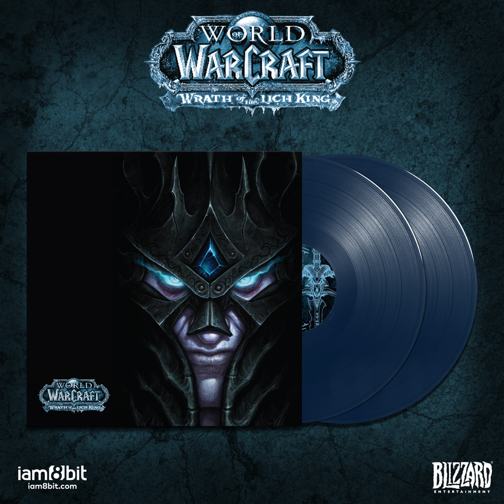 iam8bit - World of Warcraft: Wrath of the Lich King 2xLP Ice Crown Blue Vinyl Image 1