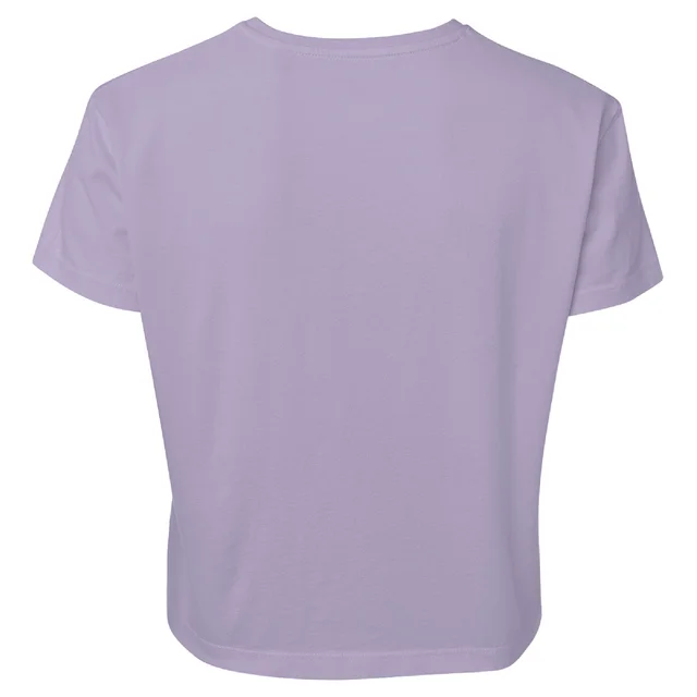 Justice League Flash Logo Women's Cropped T-Shirt - Lilac