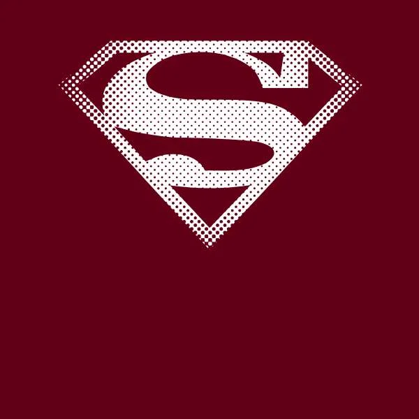 Superman Spot Logo Hoodie - Burgundy