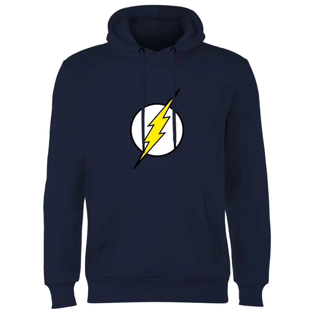 Justice League Flash Logo Hoodie - Navy - S Image 1