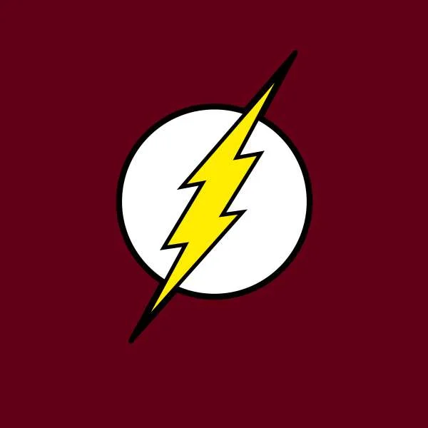 Justice League Flash Logo Hoodie - Burgundy