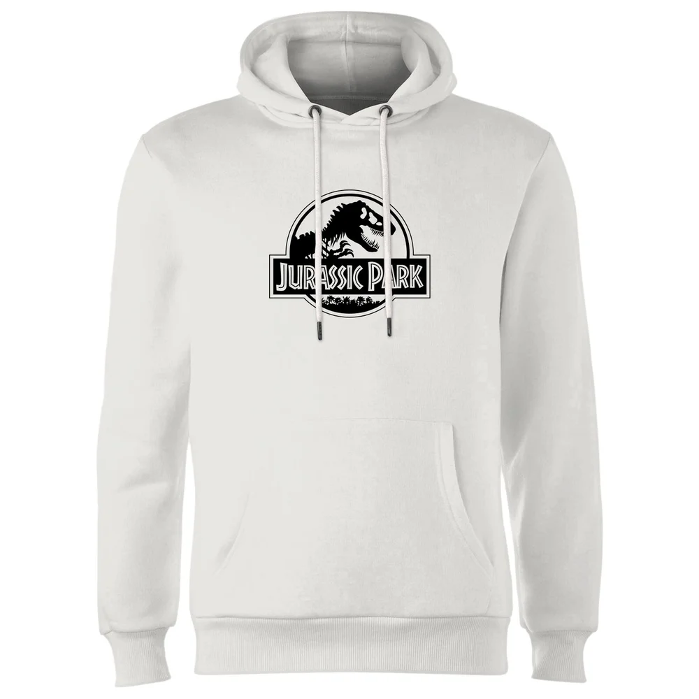 Jurassic Park Logo Hoodie - White - S Image 1