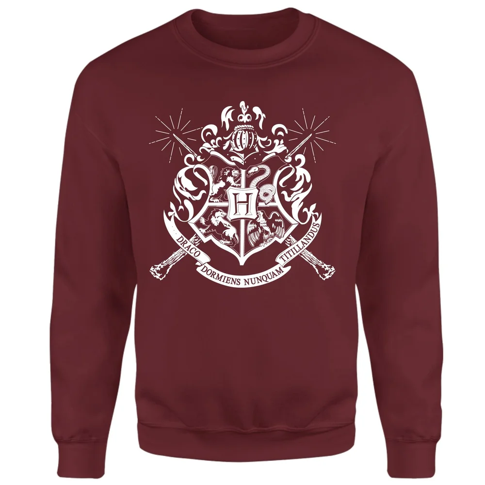 Harry Potter Hogwarts House Crest Sweatshirt - Burgundy - S Image 1