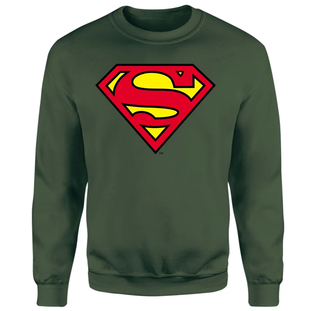 Official Superman Shield Sweatshirt - Green - S Image 1