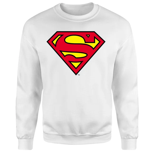 Official Superman Shield Sweatshirt - White