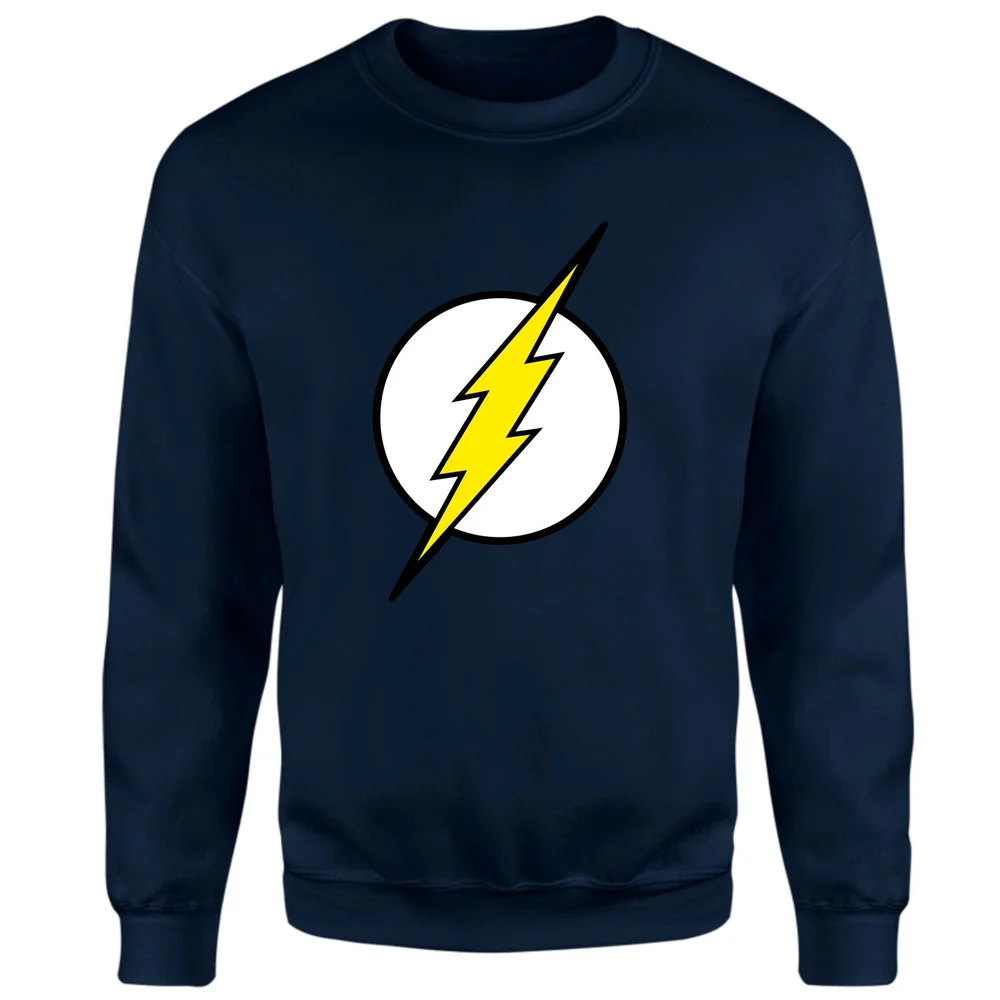 Justice League Flash Logo Sweatshirt - Navy - S Image 1