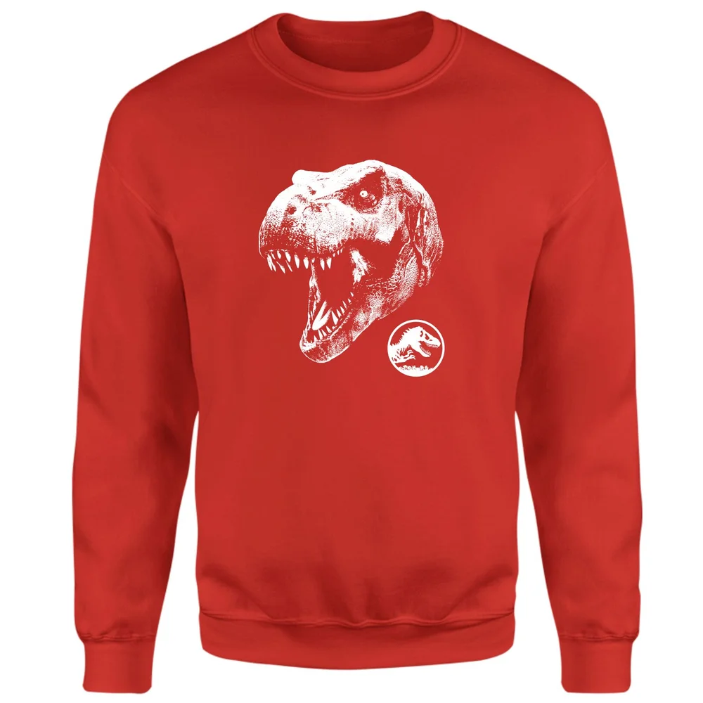 Jurassic Park T Rex Sweatshirt - Red - S Image 1