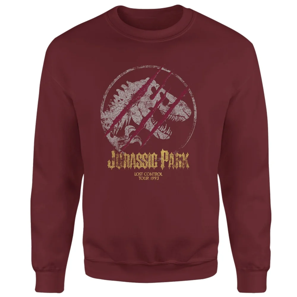 Jurassic Park Lost Control Sweatshirt - Burgundy - S Image 1