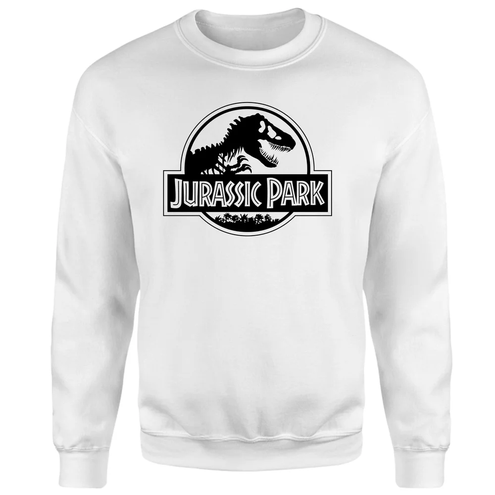 Jurassic Park Logo Sweatshirt - White - S Image 1