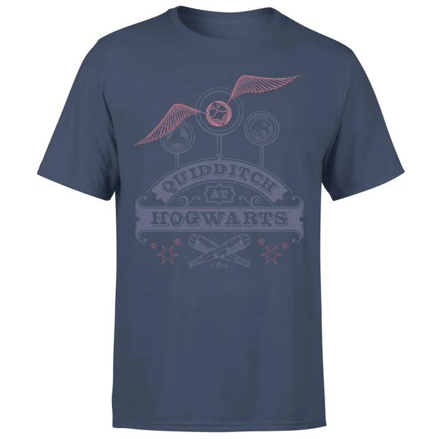 Harry Potter Quidditch At Hogwarts Men's T-Shirt - Navy