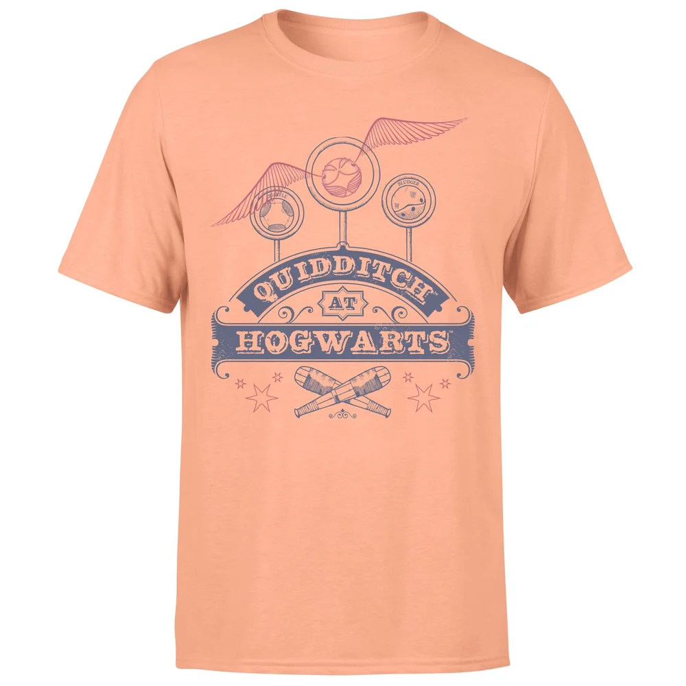 Harry Potter Quidditch At Hogwarts Men's T-Shirt - Coral - S Image 1