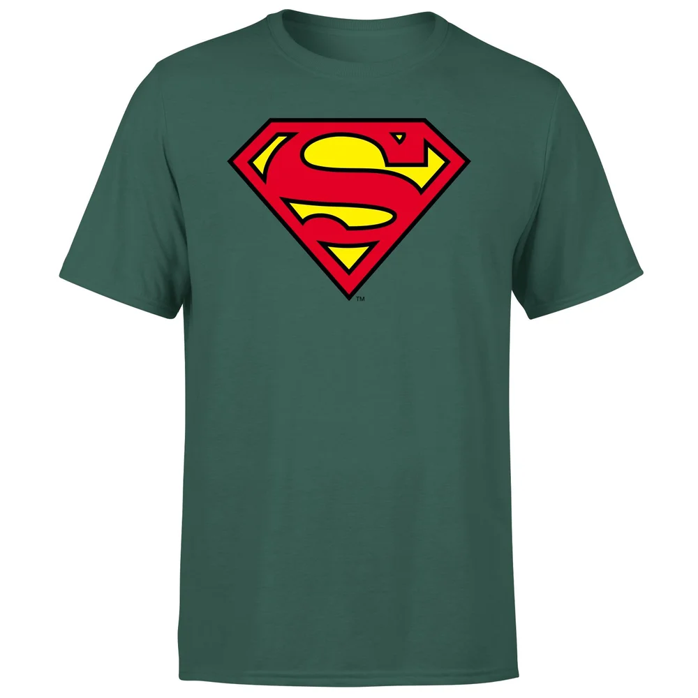 Official Superman Shield Men's T-Shirt - Green - S Image 1