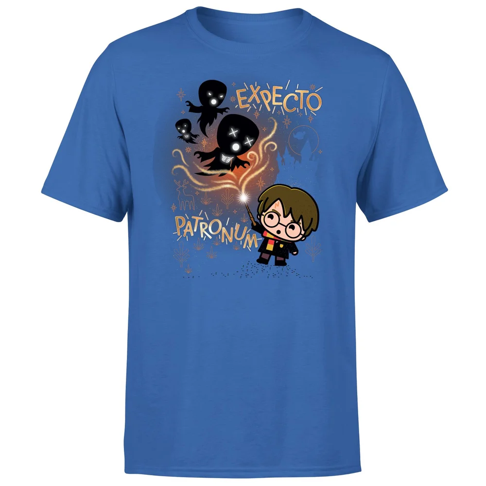 Harry Potter Kids Expecto Patronum Men's T-Shirt - Blue - S Image 1