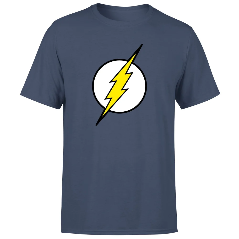 Justice League Flash Logo Men's T-Shirt - Navy - S Image 1