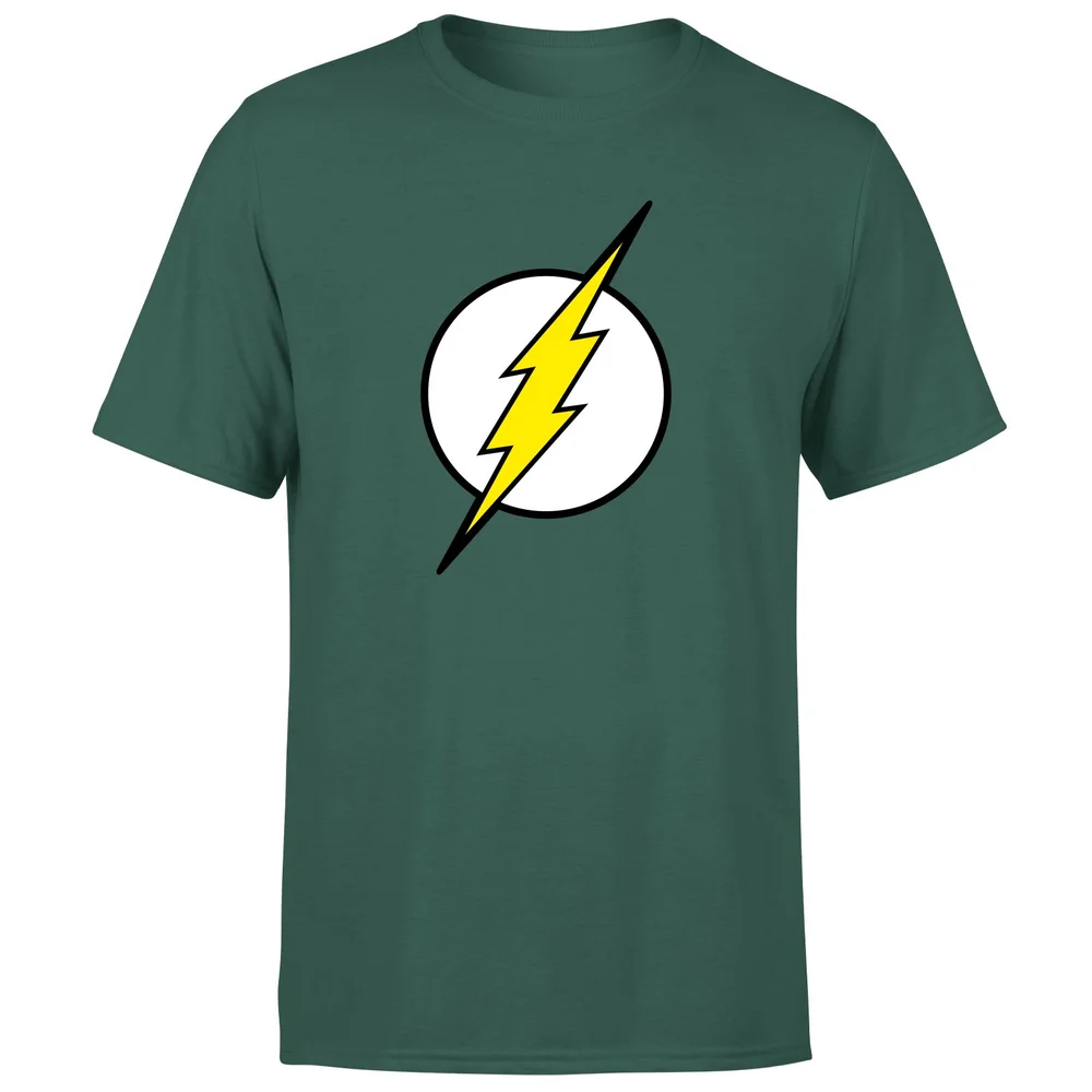 Justice League Flash Logo Men's T-Shirt - Green - S Image 1