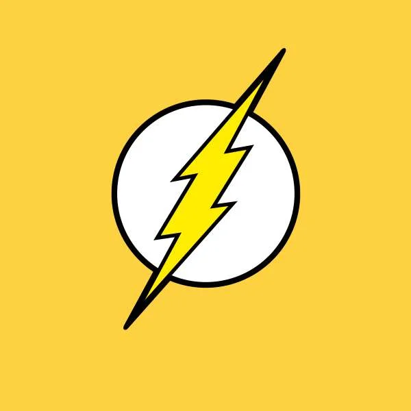 Justice League Flash Logo Men's T-Shirt - Yellow