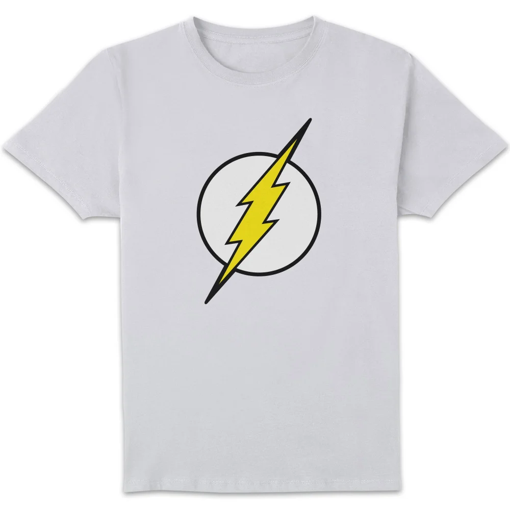 Justice League Flash Logo Men's T-Shirt - White - S Image 1