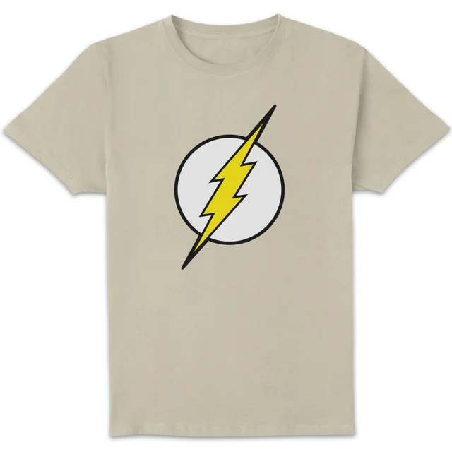 Justice League Flash Logo Men's T-Shirt - Cream