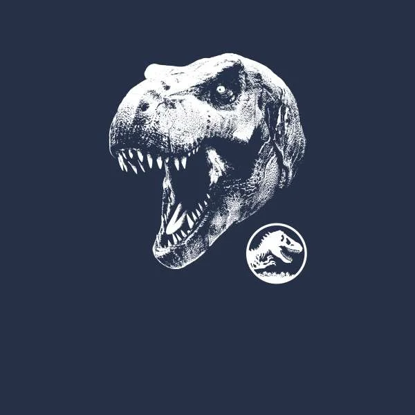 Jurassic Park T Rex Men's T-Shirt - Navy