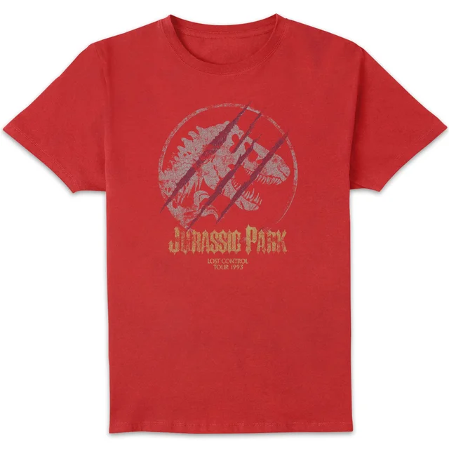 Jurassic Park Lost Control Men's T-Shirt - Red
