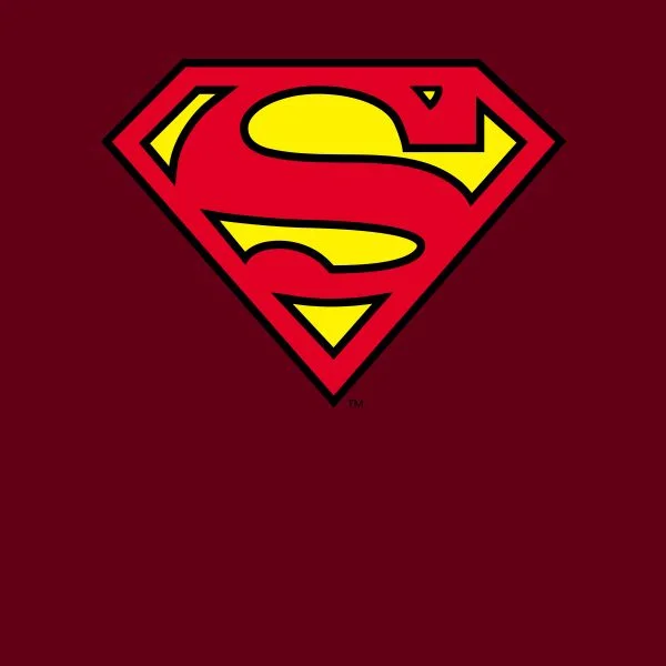 Official Superman Shield Women's T-Shirt - Burgundy