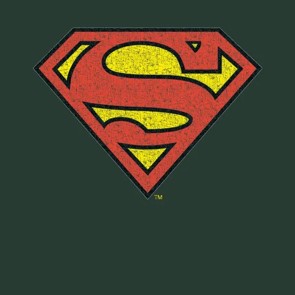 Official Superman Crackle Logo Women's T-Shirt - Green