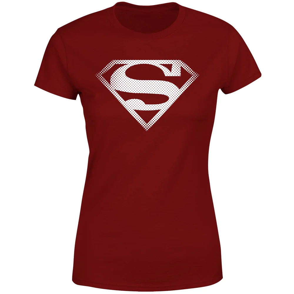 Superman Spot Logo Women's T-Shirt - Burgundy - S Image 1