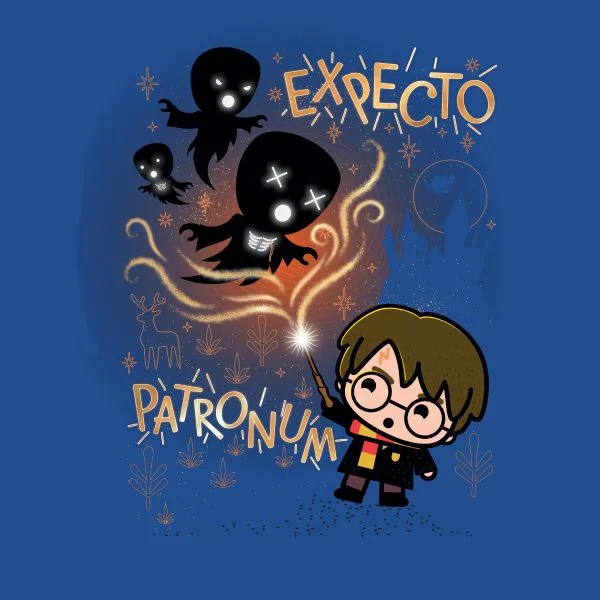 Harry Potter Kids Expecto Patronum Women's T-Shirt - Blue
