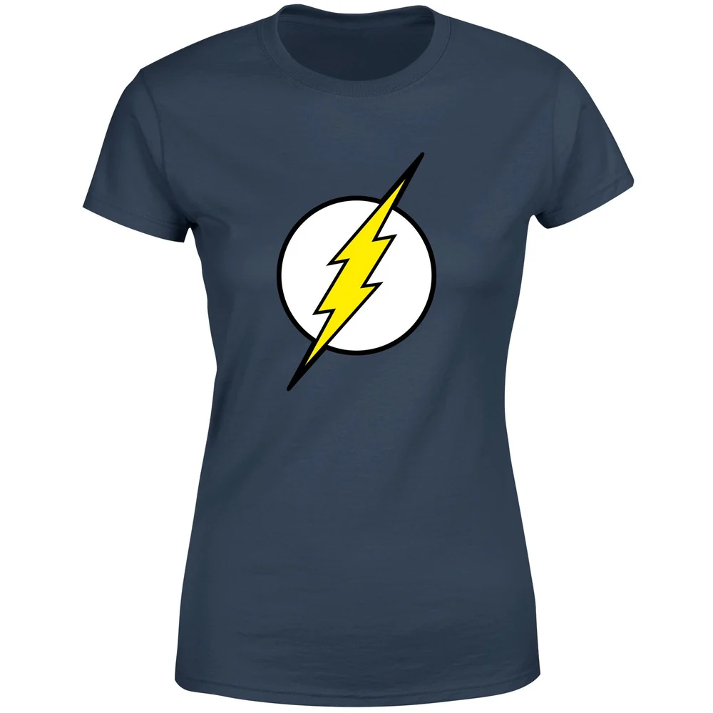 Justice League Flash Logo Women's T-Shirt - Navy - XS Image 1