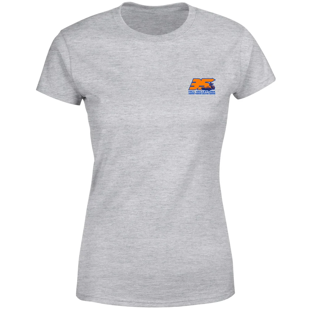 Back To The Future 35 Hill Valley Front Women's T-Shirt - Grey - XS Image 1