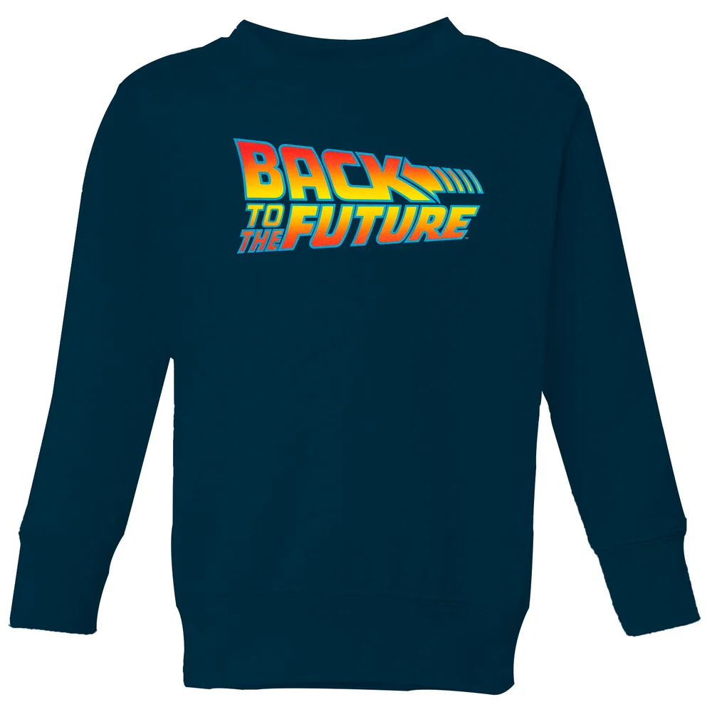 Back To The Future Classic Logo Kids' Sweatshirt - Navy - 3-4 Years Image 1