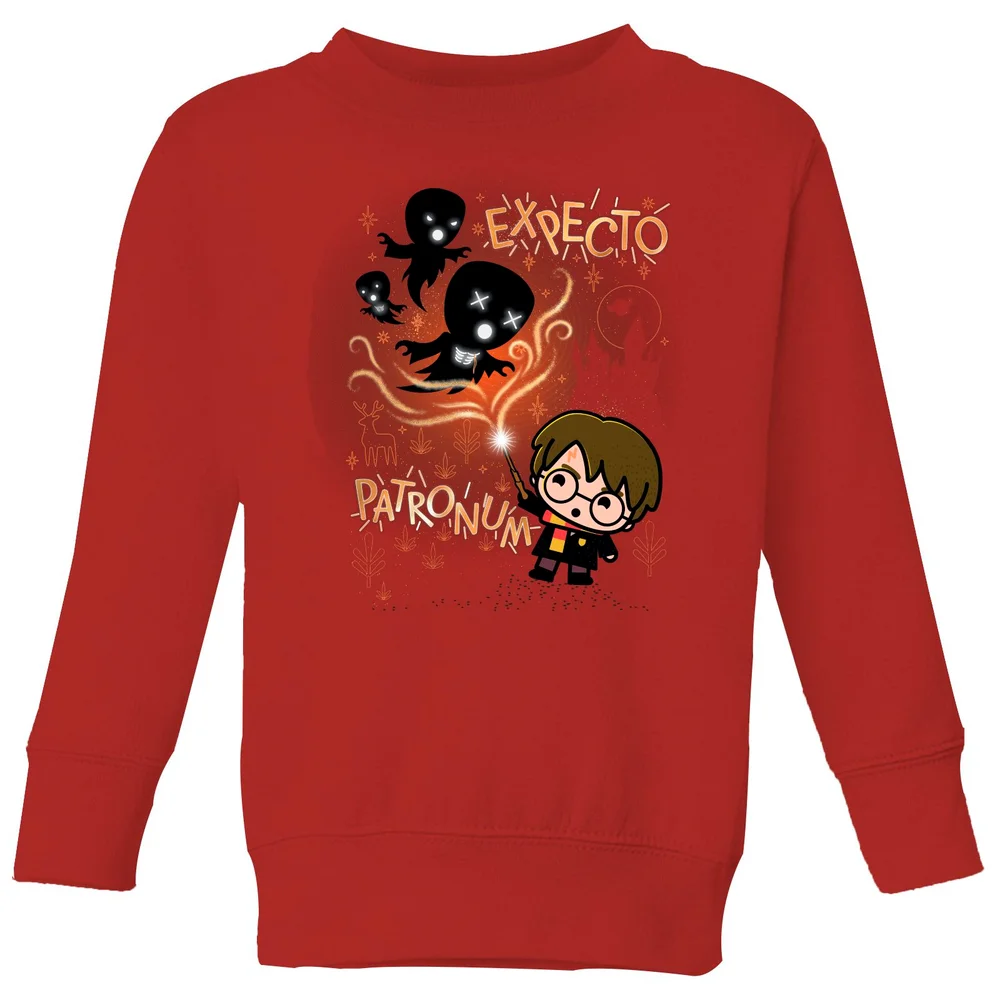 Harry Potter Kids Expecto Patronum Kids' Sweatshirt - Red - 3-4 Years Image 1