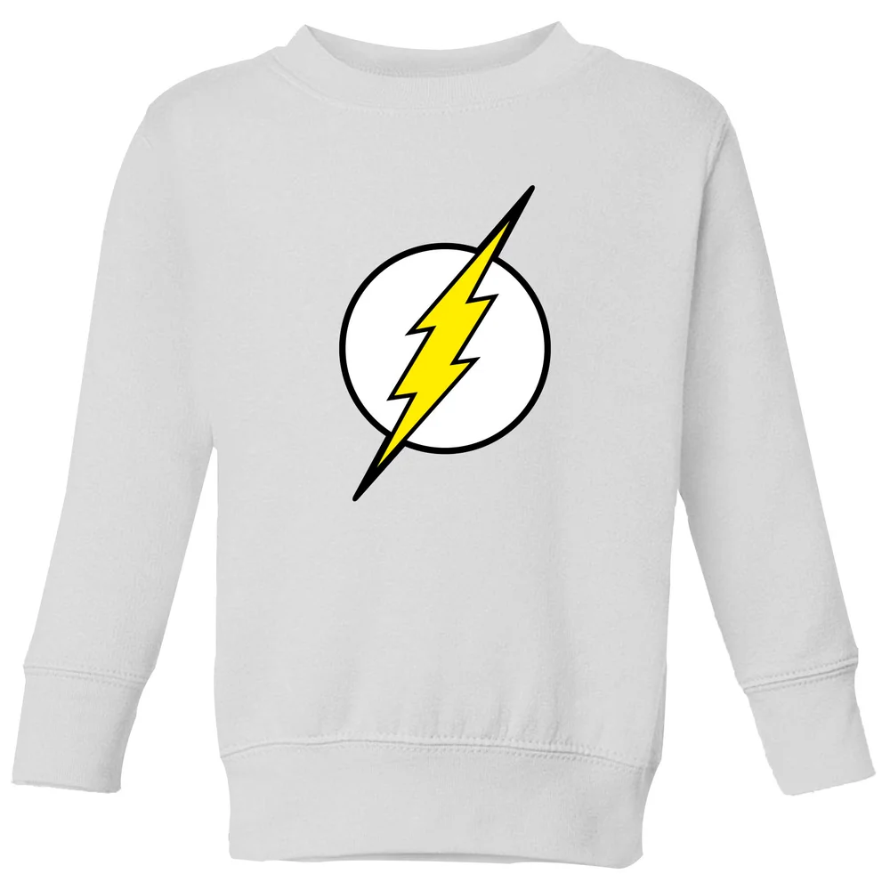 Justice League Flash Logo Kids' Sweatshirt - White - 3-4 Years - White Image 1
